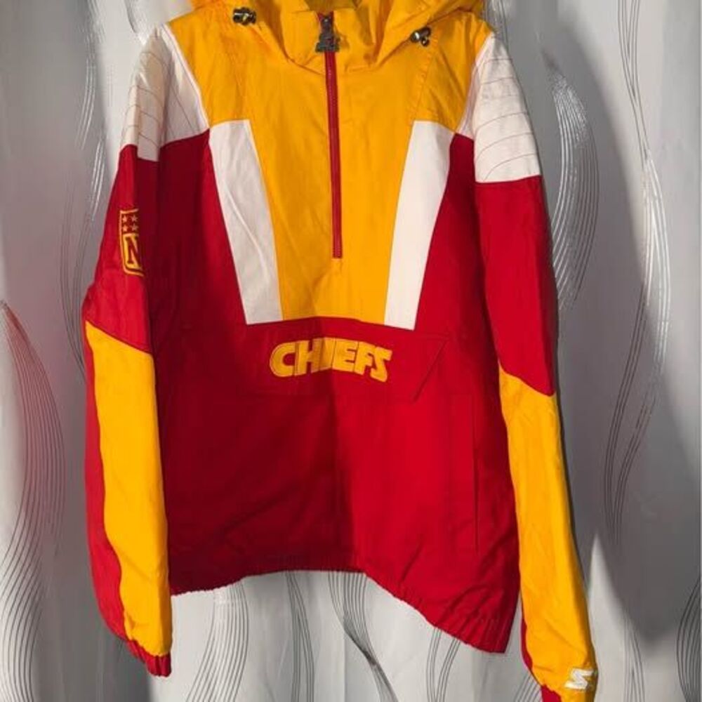 Vintage Starter Kansas City Chiefs Pullover Jacket Size Large
